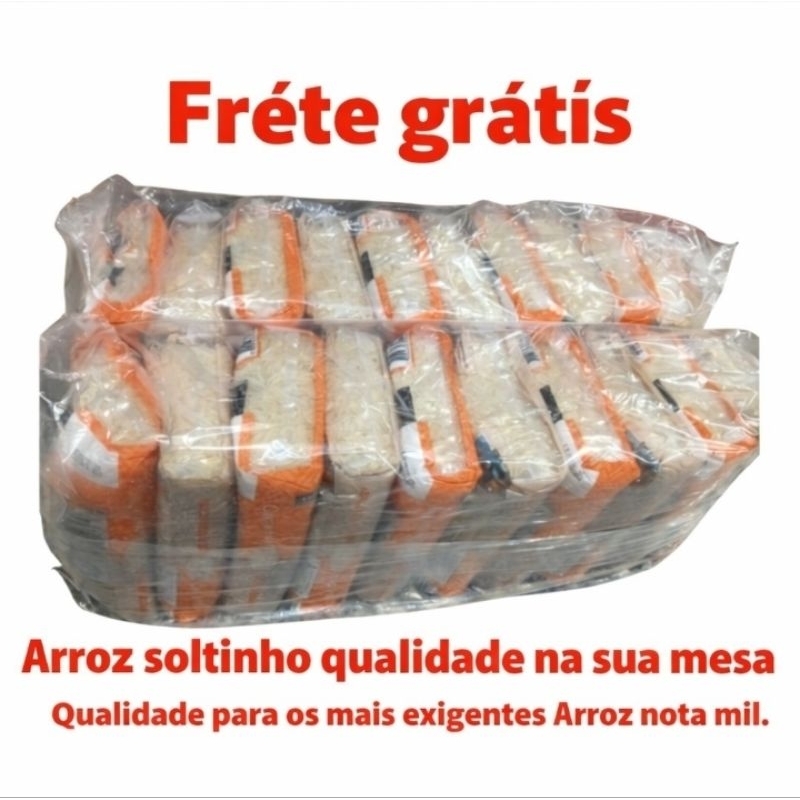 🇧🇷 OFERTA MAXIMA ESPECIAL ATÉ 43% OFF Com Cupom de Seguidor fardo Arroz polido tipo1 original embalado de fabrica em Oferta na Shopee