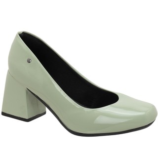 Scarpan Feminino Social Scarpin Confortavel Salto Alto Grosso Bico Redondo