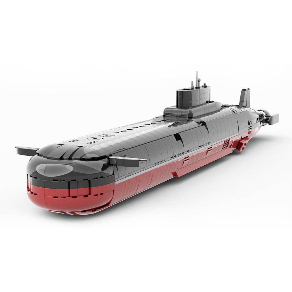 Brinquedos de Blocos Lego Militar Mini Figuras Barco Navio Guerra Batalha Naval Submarino Typhoon 04
