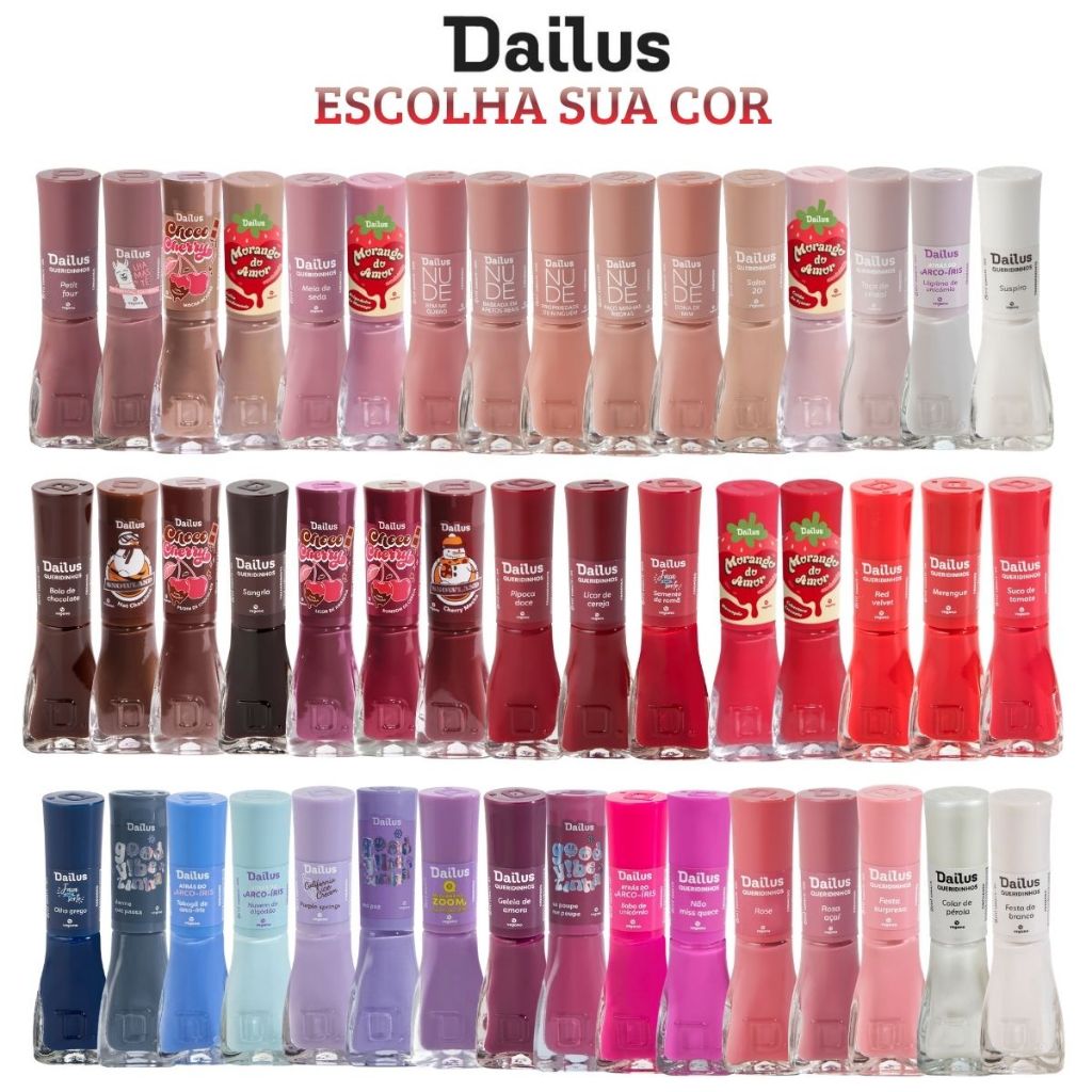ESMALTE DAILUS COLEÇÃO QUERIDINHOS E MAIS VENDIDOS - ESCOLHA SUA COR