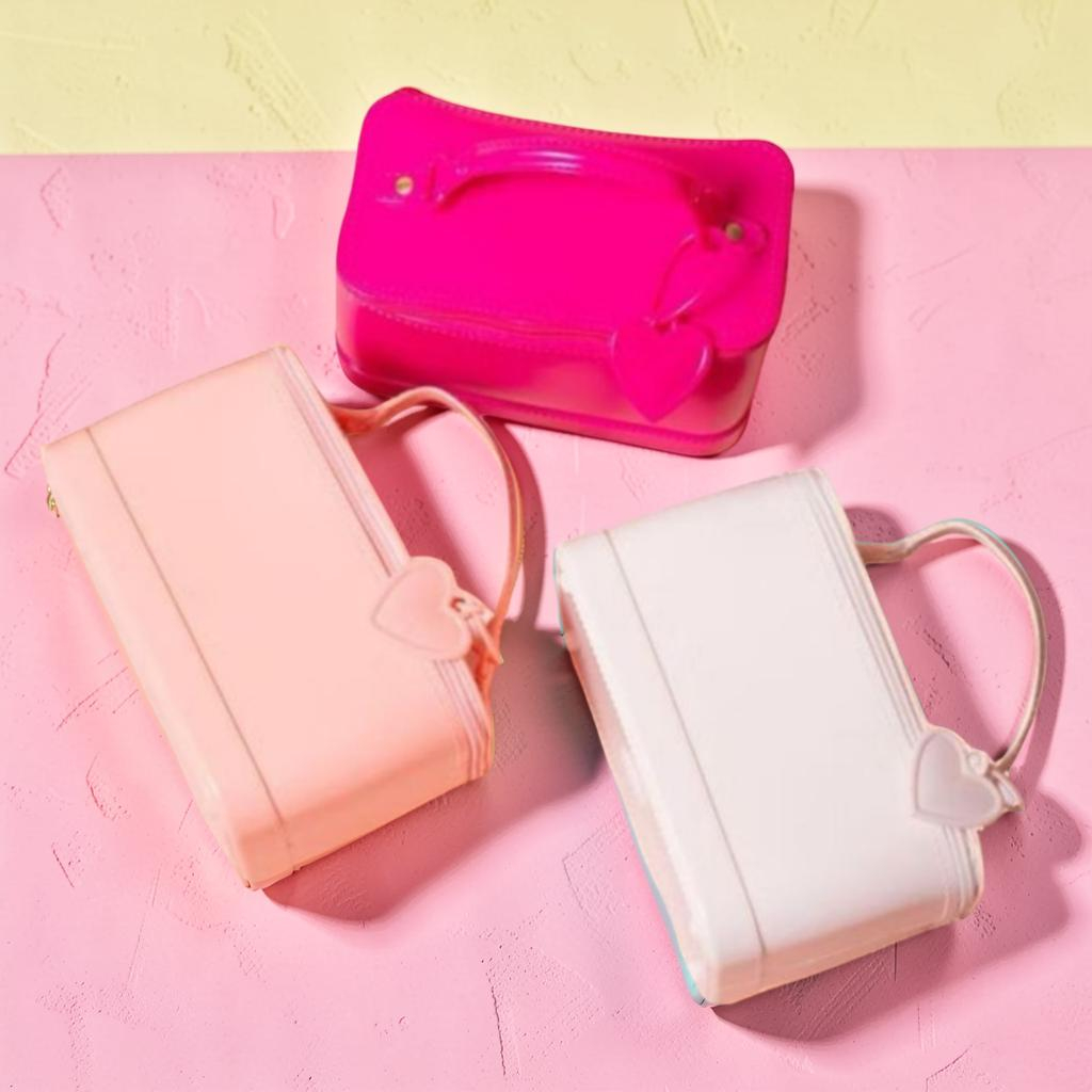 Bolsa de Mão Necessaire Baú Pequena - Estruturada, Estilosa e Multifuncional - Achadinhos da Isis