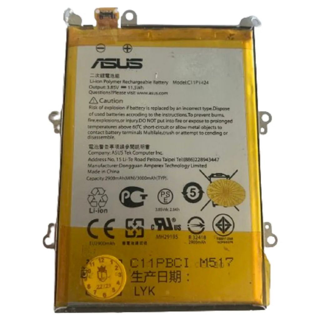 Ba-te-ria compatível com Asus Zenfone 2 Deluxe (modelo C11p1424)