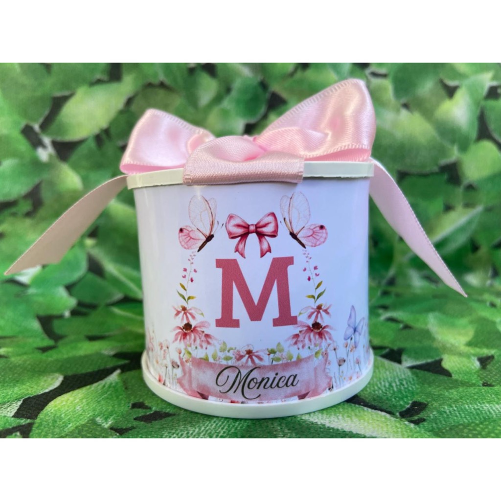 Kit Tubolata Personalizada (5x6) Jardim das Borboletas Lembrancinha de Maternidade/Aniversário