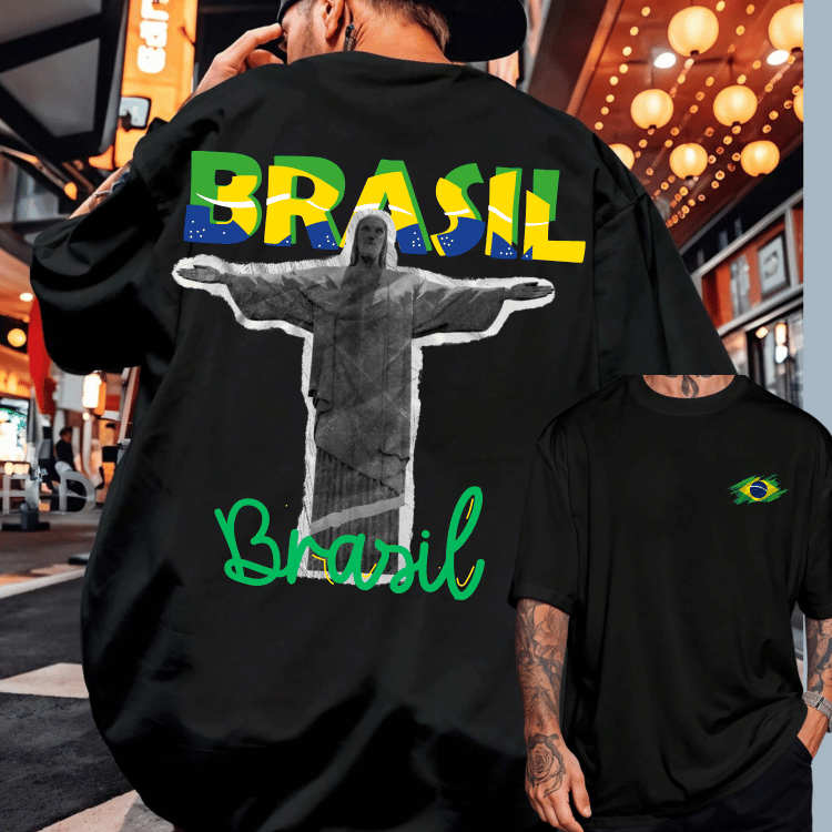 CAMISETA COPA DO MUNDO BRASIL RIO DE JANEIRO UNISSEX 100% ALGODÃO PREMIUM