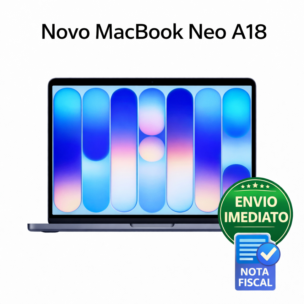 Novo MacBook Neo com Processador A18 256gb Ou 512gb SSD Tela Retina 13"
