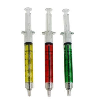 Kit 3 Canetas Esferográfica em Formato de Seringa, Coloridas – Estilo Médico/Enfermeiro em Oferta na Shopee