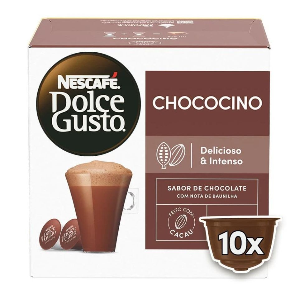 Dolce Gusto Chococcino 10 Cápsulas Caixa Fechada Original em Oferta na Shopee
