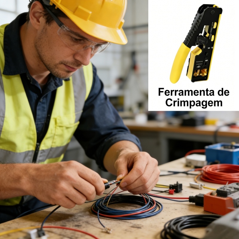 Alicate Crimpador RJ45 Cat5 Cat6 Cat7 6P 8P Cabo Rede Profissional Passante Vazado Metal Reforçado em Oferta na Shopee