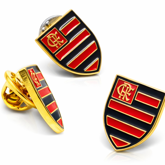 BOTON DOURADO OFICIAL FLAMENGO PIN ORIGINAL