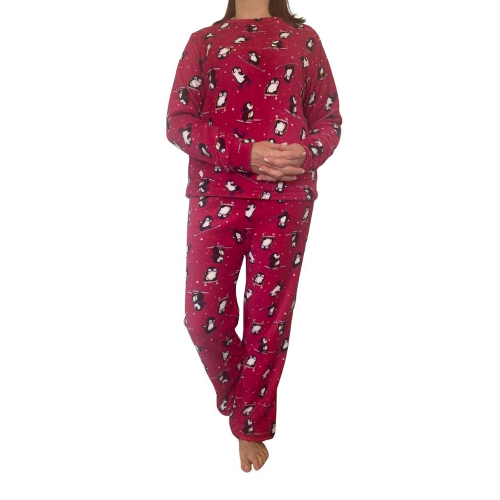 Pijama Feminino Ultra Soft Adulto Confortável Quentinho Inverno em Oferta na Shopee