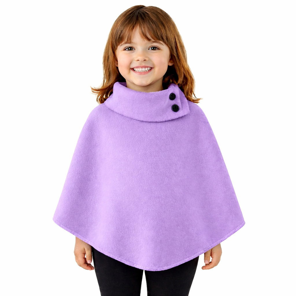 Poncho Blusão Capa Pelerine Roupa Infantil Soft Quentinho Menina