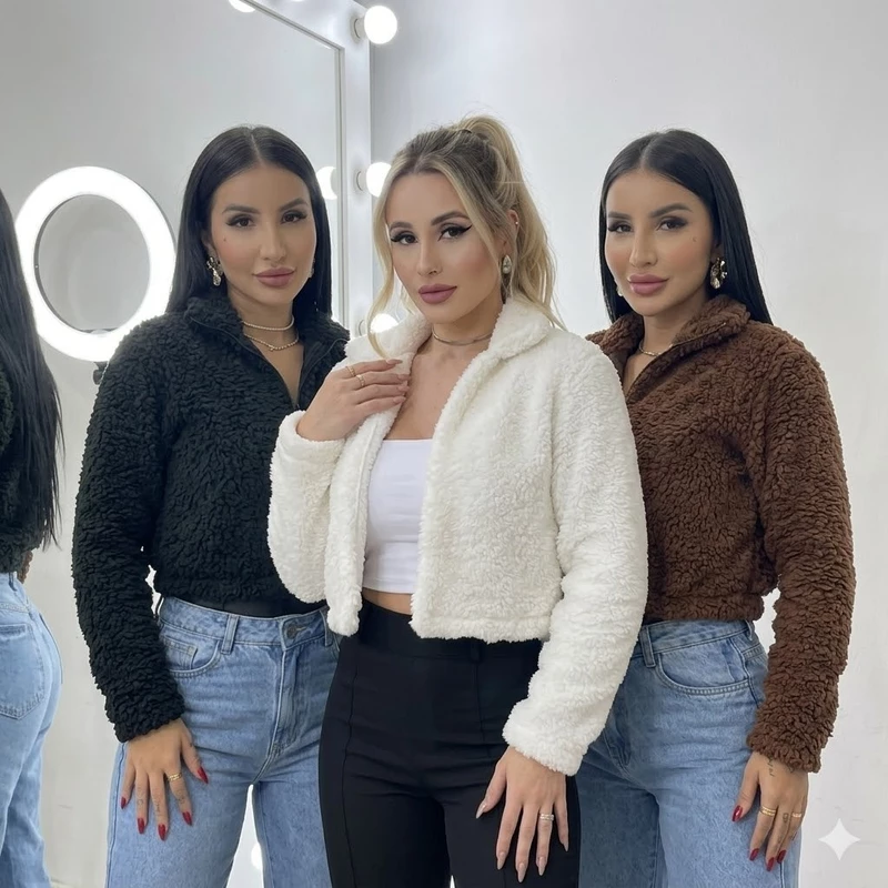 "Casaco Teddy Feminino: 50% OFF! 🧥"