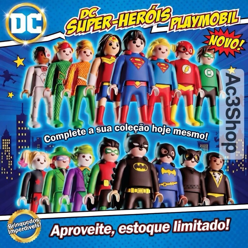 Boneco (s) colecionáveis Playmobil DC Kinder Ovo