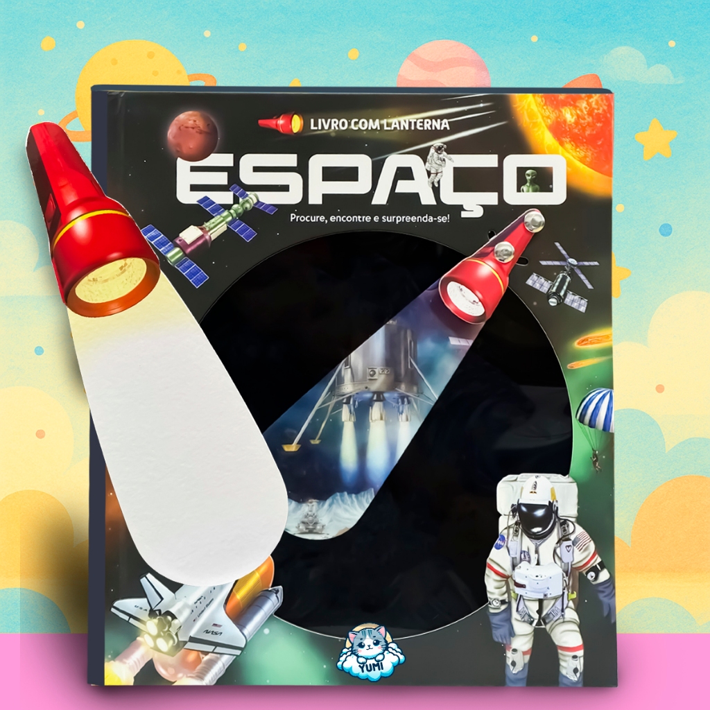 Livro-lanterna Infantil Espaço Planetas Livro Mágico Educativo Interativo Premium Colecionável em Oferta na Shopee