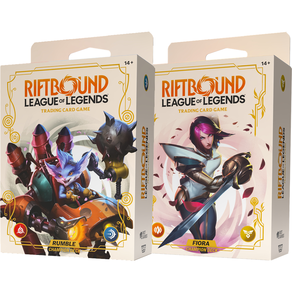 Champion Deck Rumble Fiora Riftbound: League Of Legends LOL TCG Baralho Inicial Cartas