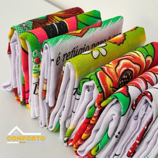 Kit Pano De Prato 45x75 Estampado Gigante Oferta Promoção Para Revenda