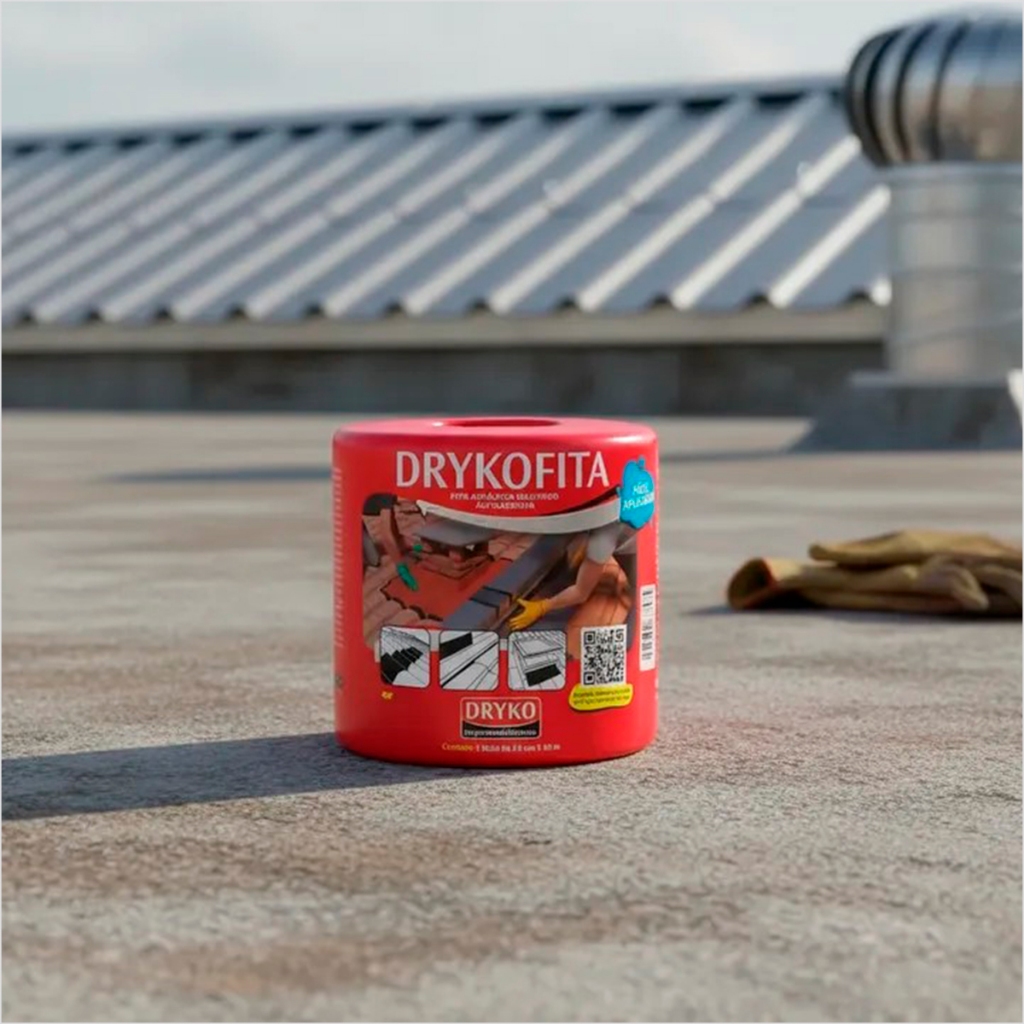 Manta Asfaltica Para Goteiras e Infiltrações 15cm x 10m Drykofita