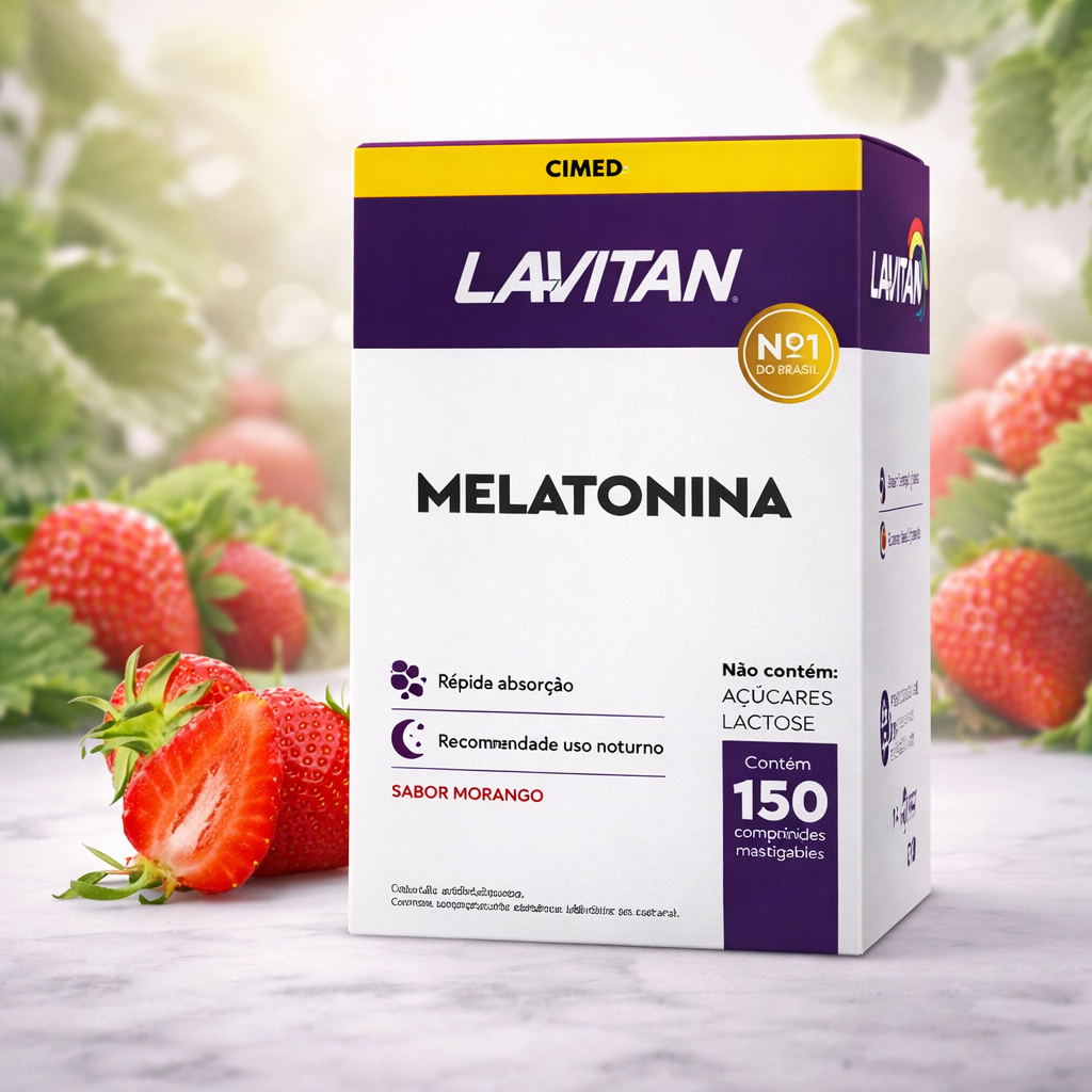 Lavitan Melatonina Sabor Morango 150 Comprimidos