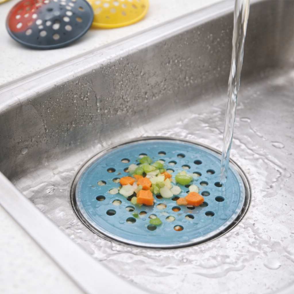 Ralo de Pia Cozinha com Haste |Kit 5 10 25 50 ralo de pia plástico Anti Entupimento Filtro Modelo Clássico para Cozinha
