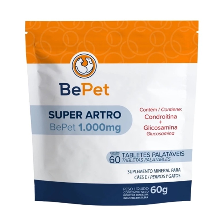 Condroitina Regenerador Articular Super Artro 1000mg 60 Comp em Oferta na Shopee