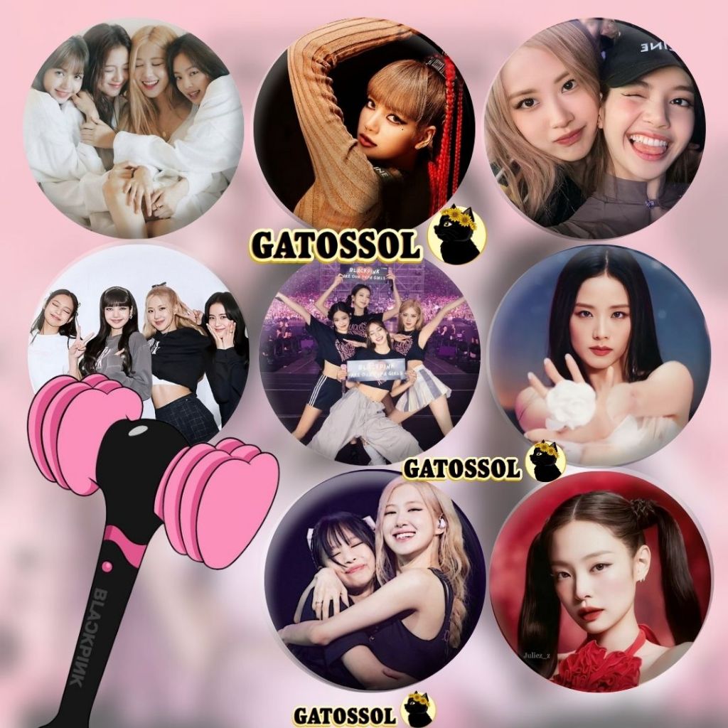 Blackpink Novo Bottons 4,5 cm - KPOP-IDOL- Bottom/botton - Boton  - Broche alfinete - Boton - Button - Pin - Botum