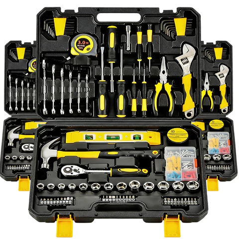 Kit Ferramentas Mecânica 108 Peças Profissional Completo Jogo de Chaves Soquete com Maleta Resistente