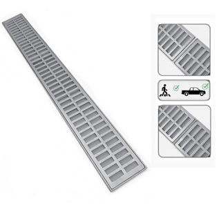 ralo linear grelha 15x100 com suporte ( 2 peças 15x50cm ) RR GRELHAS em Oferta na Shopee