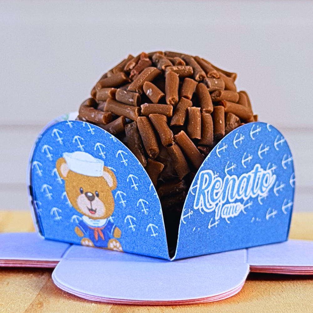 FORMINHAS PARA DOCES URSINHO MARINHEIRO | BRIGADEIRO | PERSONALIZADO | LEMBRACINHA | FESTA INFANTIL | ANIVERSÁRIO