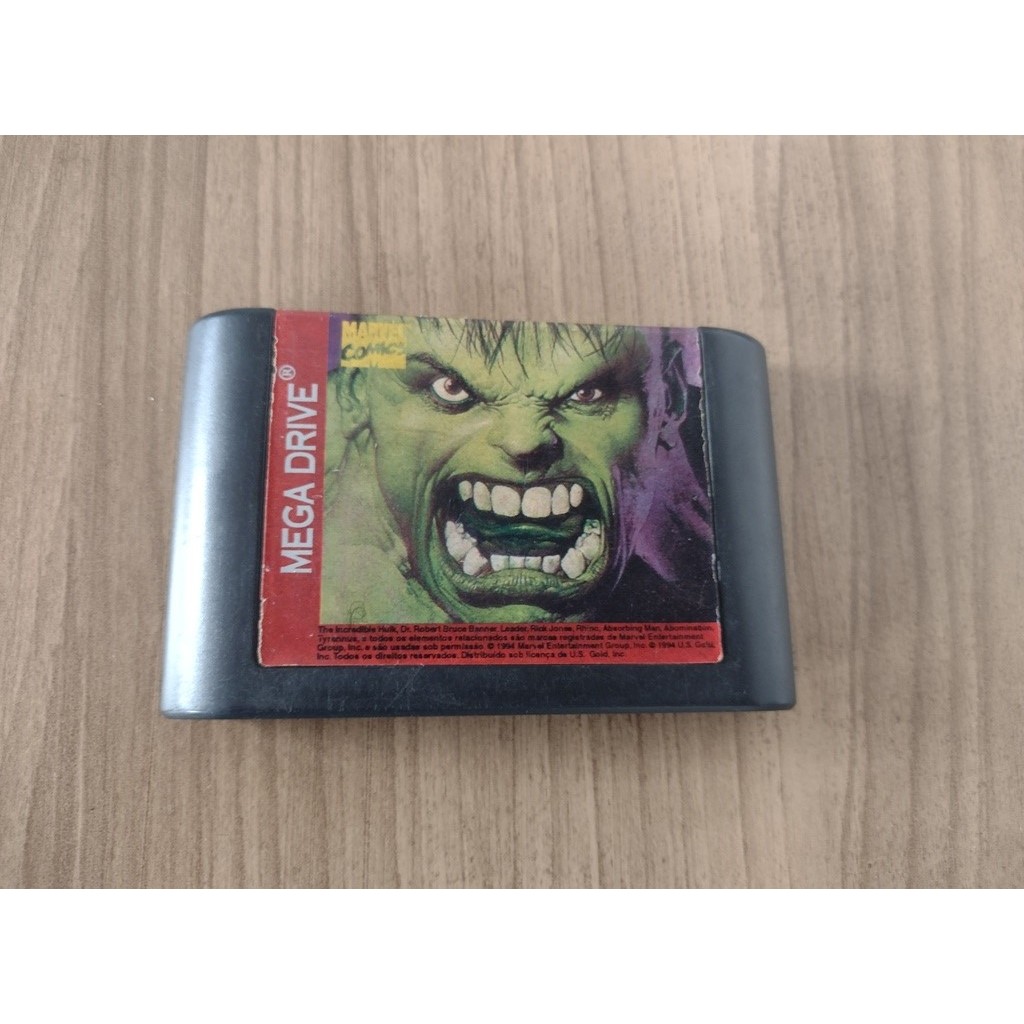 The Incredible Hulk Mega Drive - C/ Detalhes- Leia Descrição