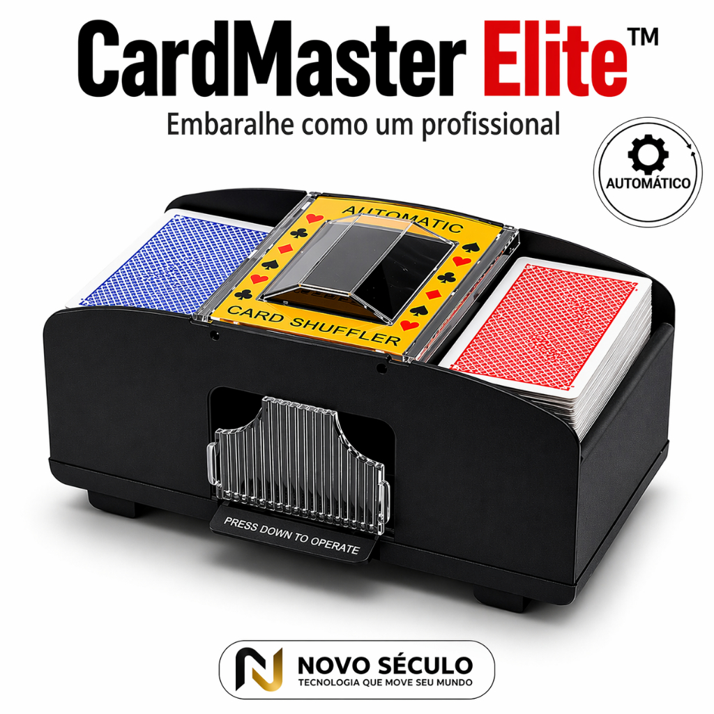 Embaralhador Cartas Automático Poker BlackJack Uno Profissional