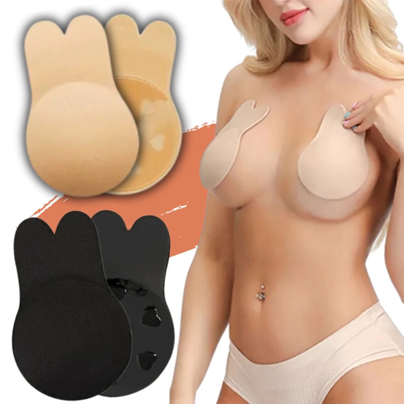 Sutiã Adesivo Levanta Seio Invisible Pushup tipo Orelha De Coelho