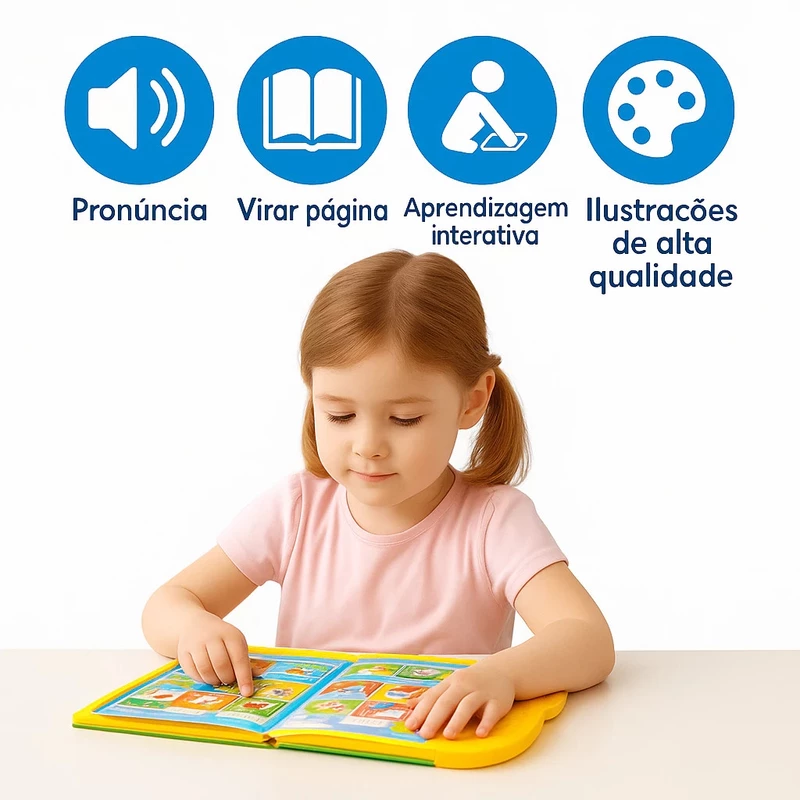 Livro Educativo Infantil Bilíngue Interativo com Som — foto 8