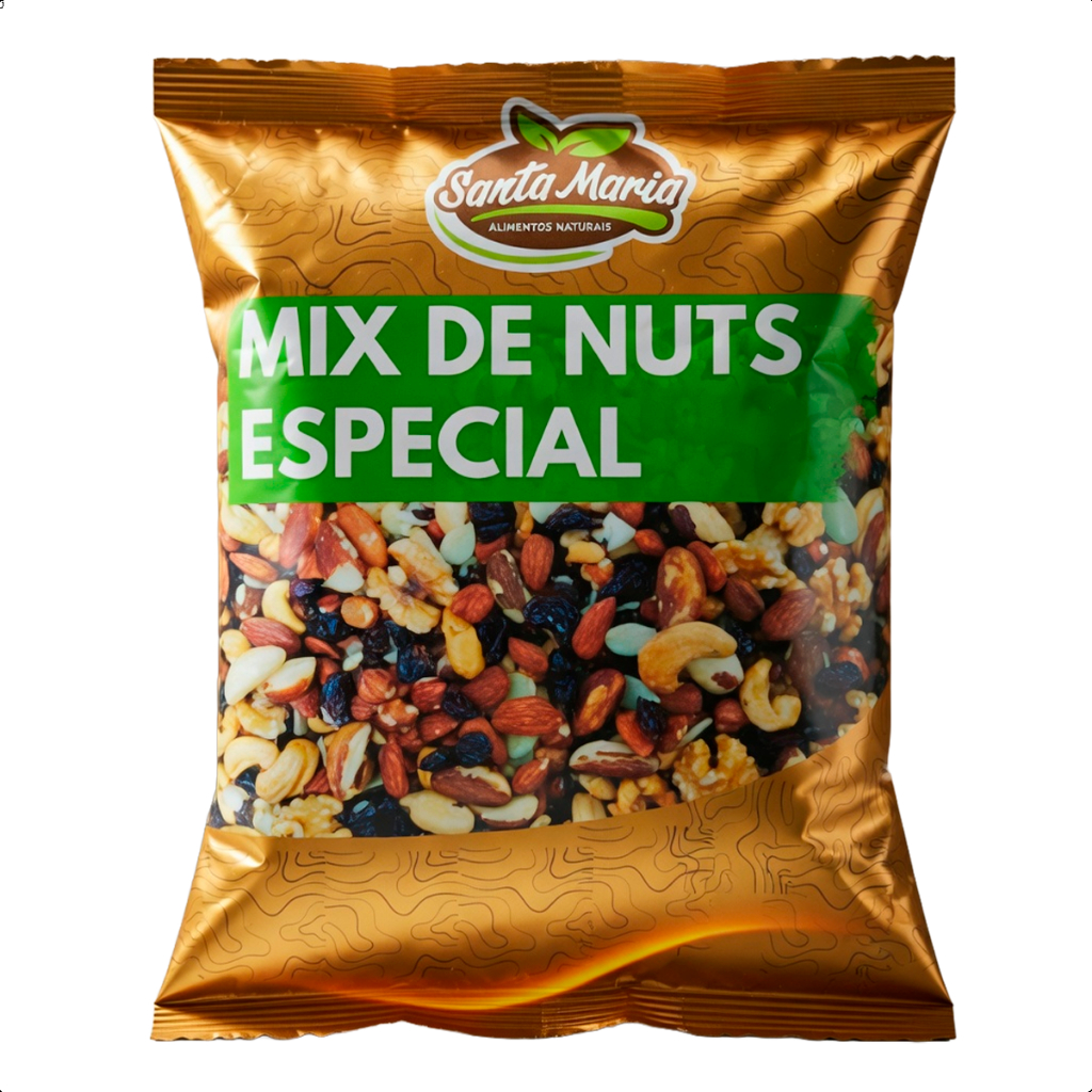 MIX NUTS Castanha de Caju Castanhas do Pará Amêndoa Nozes Passas Branca Preta Amendoim Natural