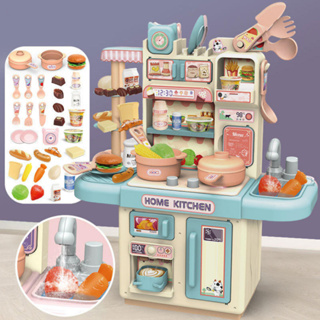 Mini Cozinha Infantil Brinquedo com Luz e Sai Água Penteadeira de Brinquedo com até 33 Acessórios em Oferta na Shopee