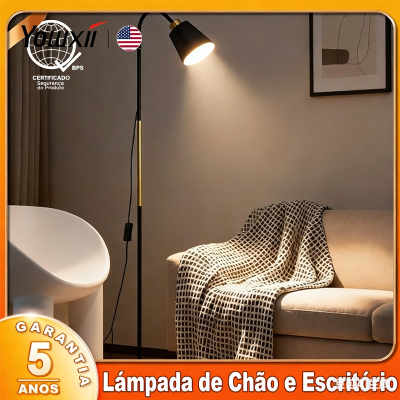 Yowxii Luminária Metal Led Para Quarto Rotação Ajustável De 360°Luminária Para Sala De Estar Luminária Para Quarto Abaju