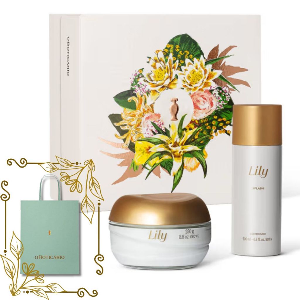 Kit Presente Dia das Mães Lily Cuidados (2 itens)  acompanha SACOLA