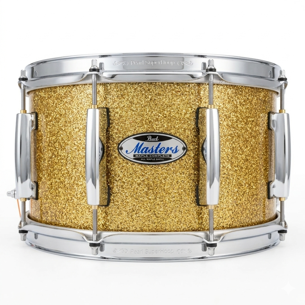 Caixa Pearl New Masters 14X7 Bombay Gold Sparkle Em Maple