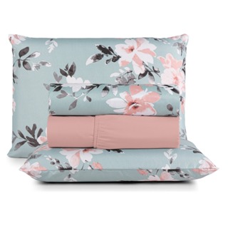 Jogo De Cama Casal Queen Size 4 peças - 200 Fios Micropercal Macio em Oferta na Shopee