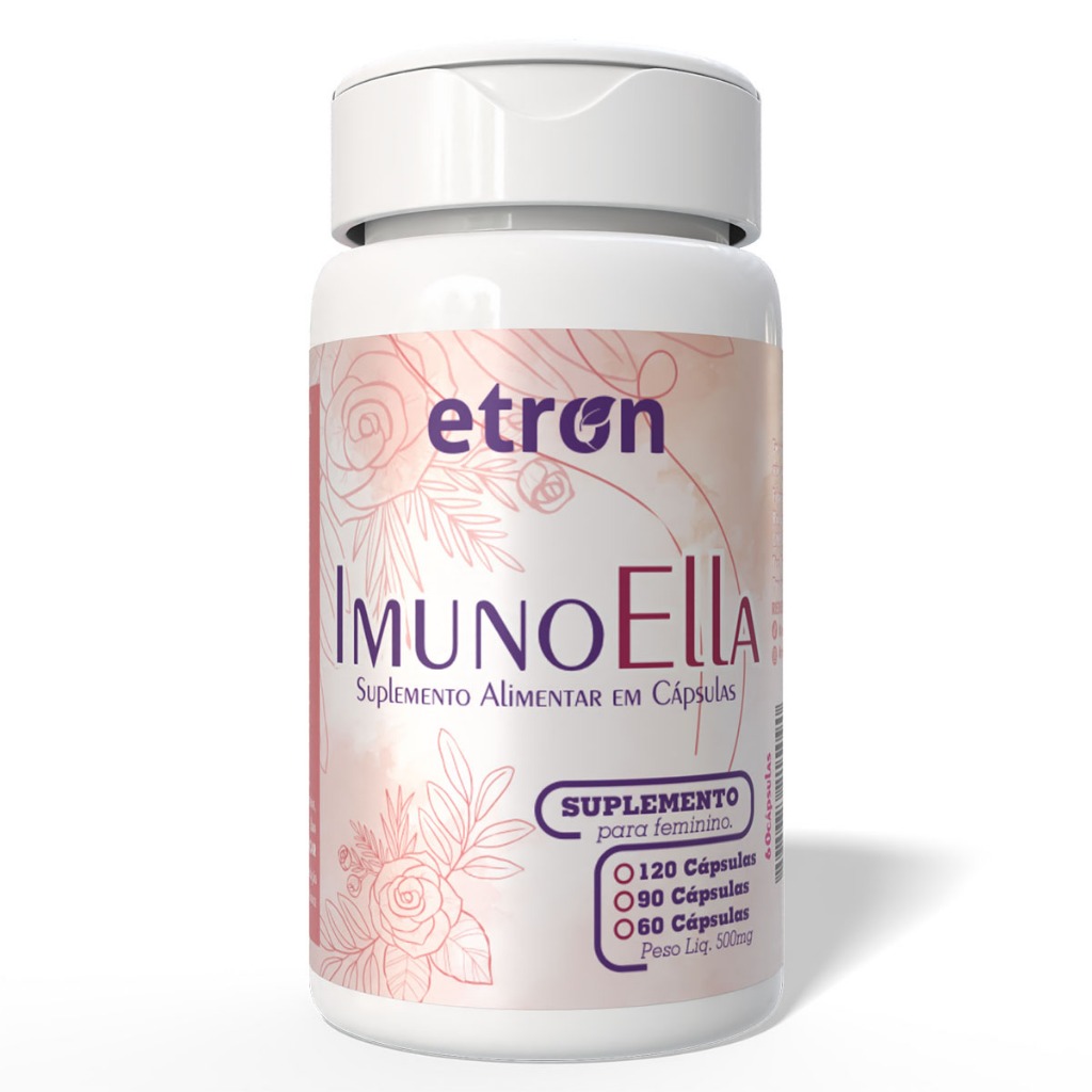 ImunoElla Vitamina D3, Vitamina B3, Vitamina B6, Vitamina B12, Cálcio, Magnésio, Zinco 60/90/120 Cápsulas