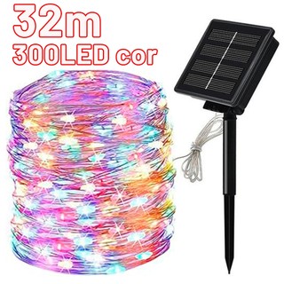 32m Luzes de fada solares à prova d'água 8 modos para decoração Eid de Natal árvore de jardim