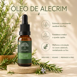Oleo Vegetal de Alecrim 100% Puro