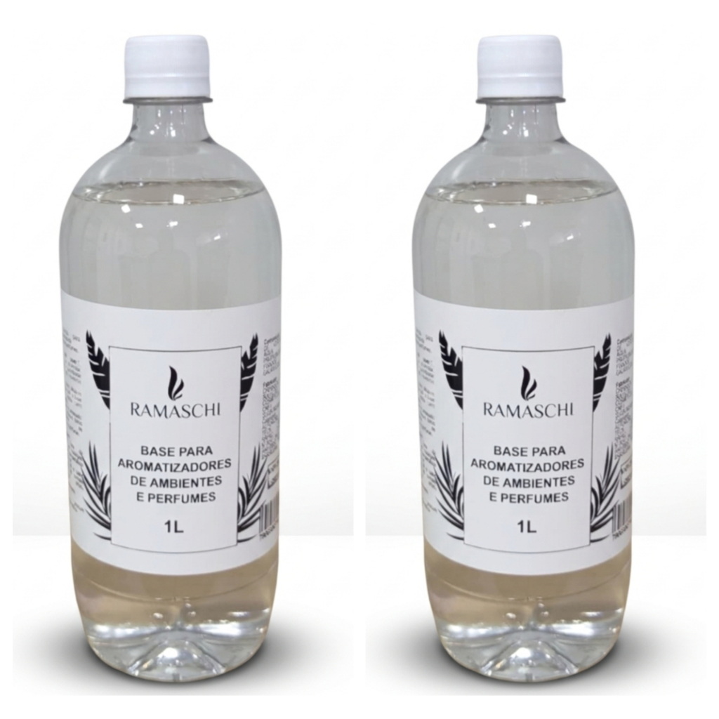 Kit Com 2 Base Pronta 1 Litro Para Perfumaria Artesanal Aromatizadores Body Splash Colônias Perfumes