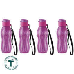 Kit com 4 Garrafas de Água Tupperware Eco Tupper Roxa 310ml