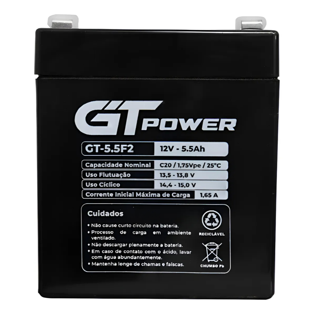 Bateria 12v 5,5ah Brinquedo Eletrico Nobreak Automação Sistemas de Alarme