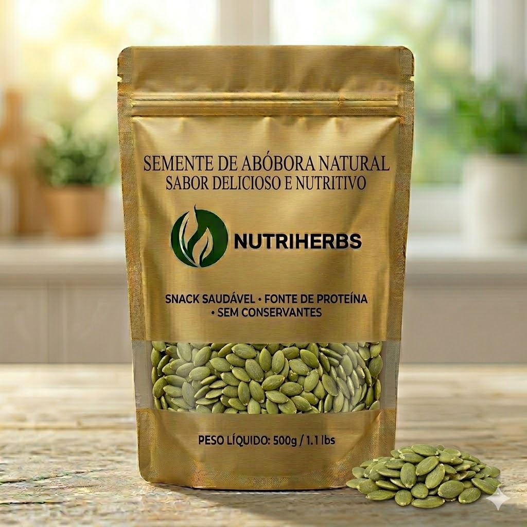 SEMENTE DE ABÓBRA CRUA SEM CASCA 500g, 1kg e 2kg