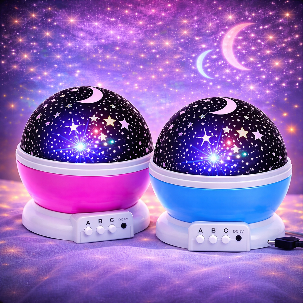 Luminária Galáxia Projetor Céu Estrelado LED Rotação 360° Luz Noturna Infantil Decorativa Estrelas em Oferta na Shopee