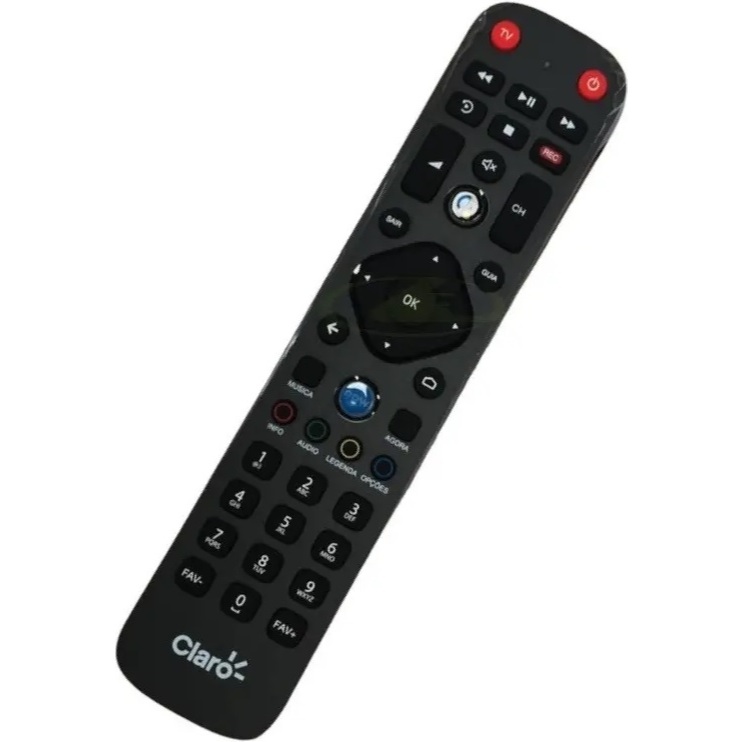 CONTROLE ORIGINAL CLARO BOX TV NET DIGITAL RECEPTOR CLARO HD TV COM COMANDO POR VOZ (VOICE) TECLA NOW E MANUAL RC3394202