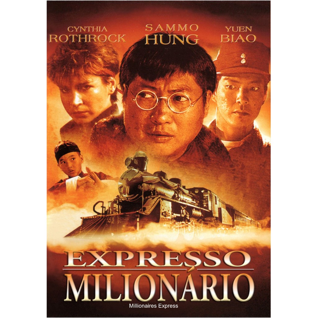 DVD EXPRESSO MILIONÁRIO (Millionaires Express) Legendado/com Cynthia Rothrock, Sammo Hung, Yuen Biao, Richard Norton.