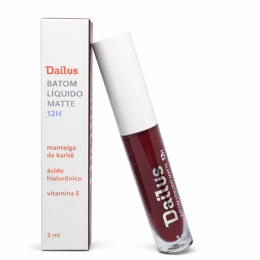 Batom Liquido Matte Sapatilha 24H Dailus