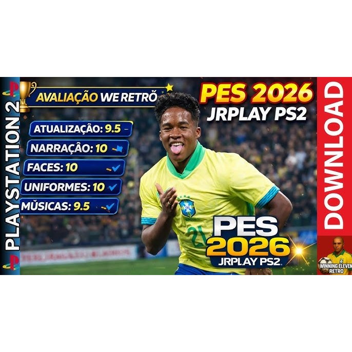 PES 2026 Atualizado - PS2 / Play2